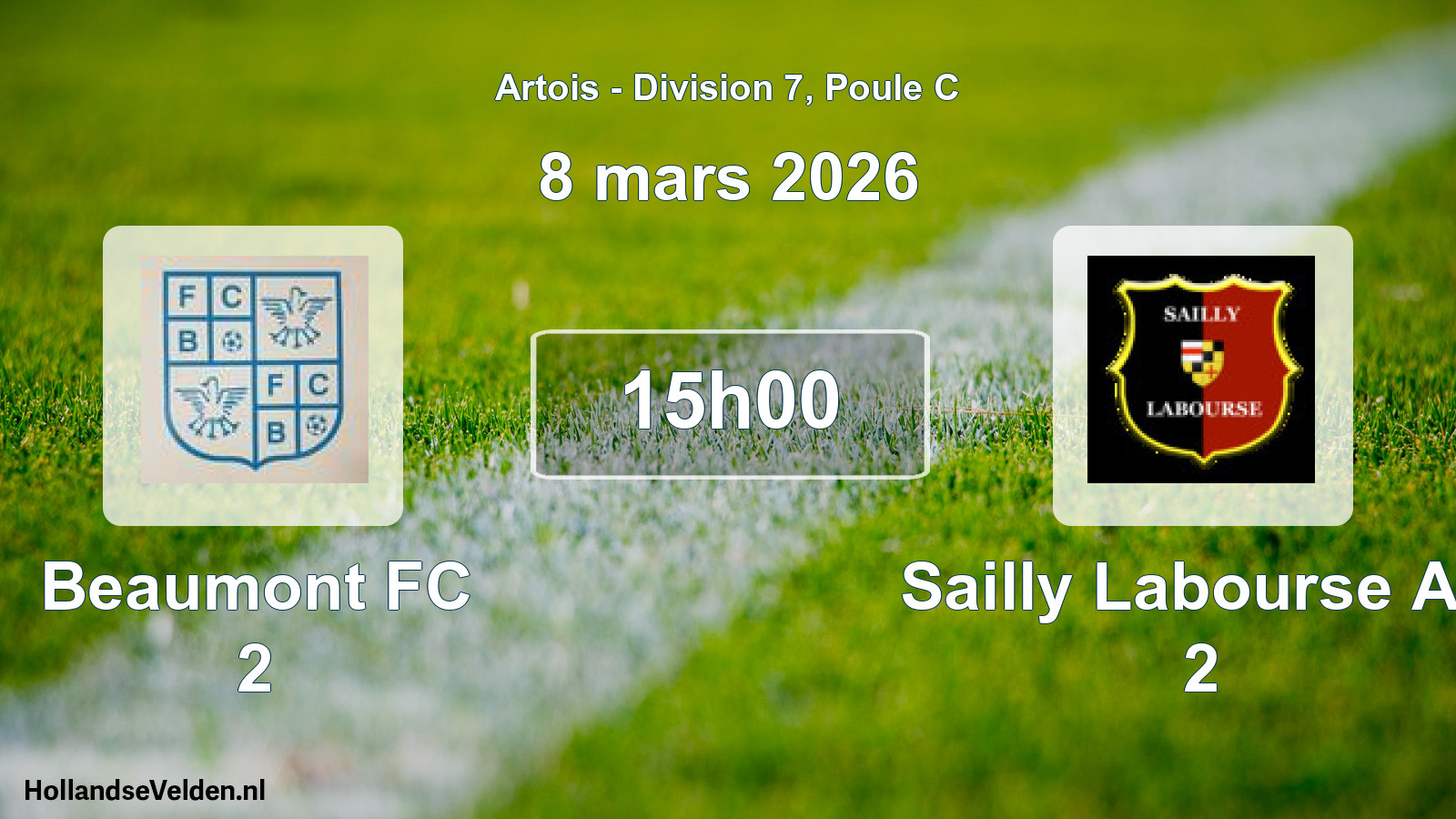 Scheduled Match: Beaumont FC 2 - Sailly Labourse AS 2 (8 March 2026)