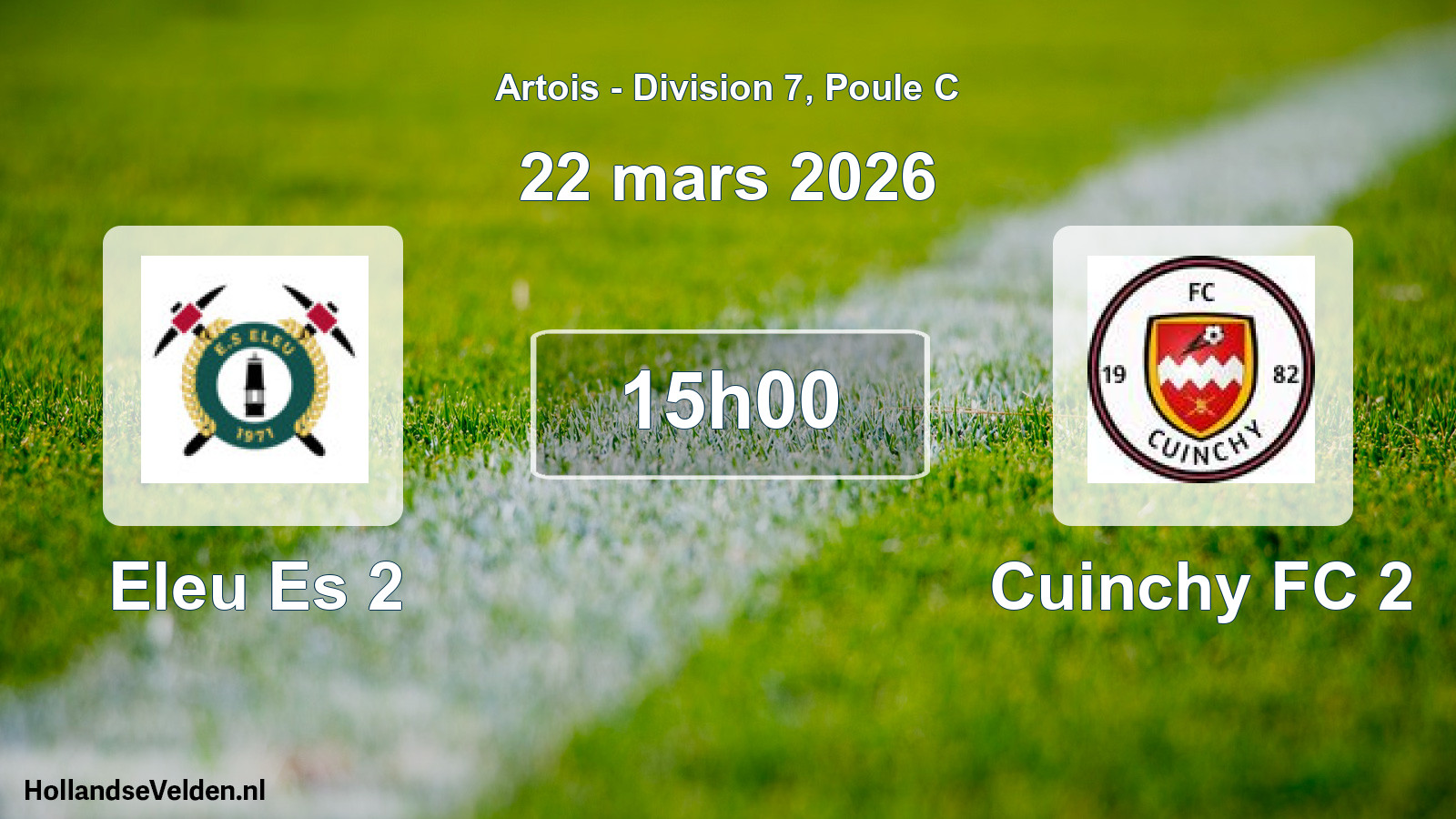 Match programmé: Eleu Es 2 - Cuinchy FC 2 (22 mars 2026)