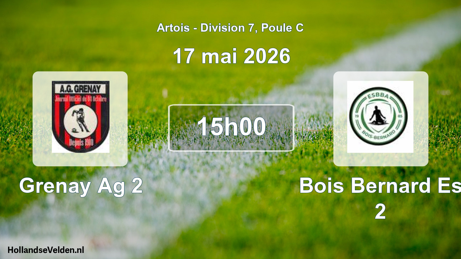 Scheduled Match: Grenay Ag 2 - Bois Bernard Es 2 (17 May 2026)