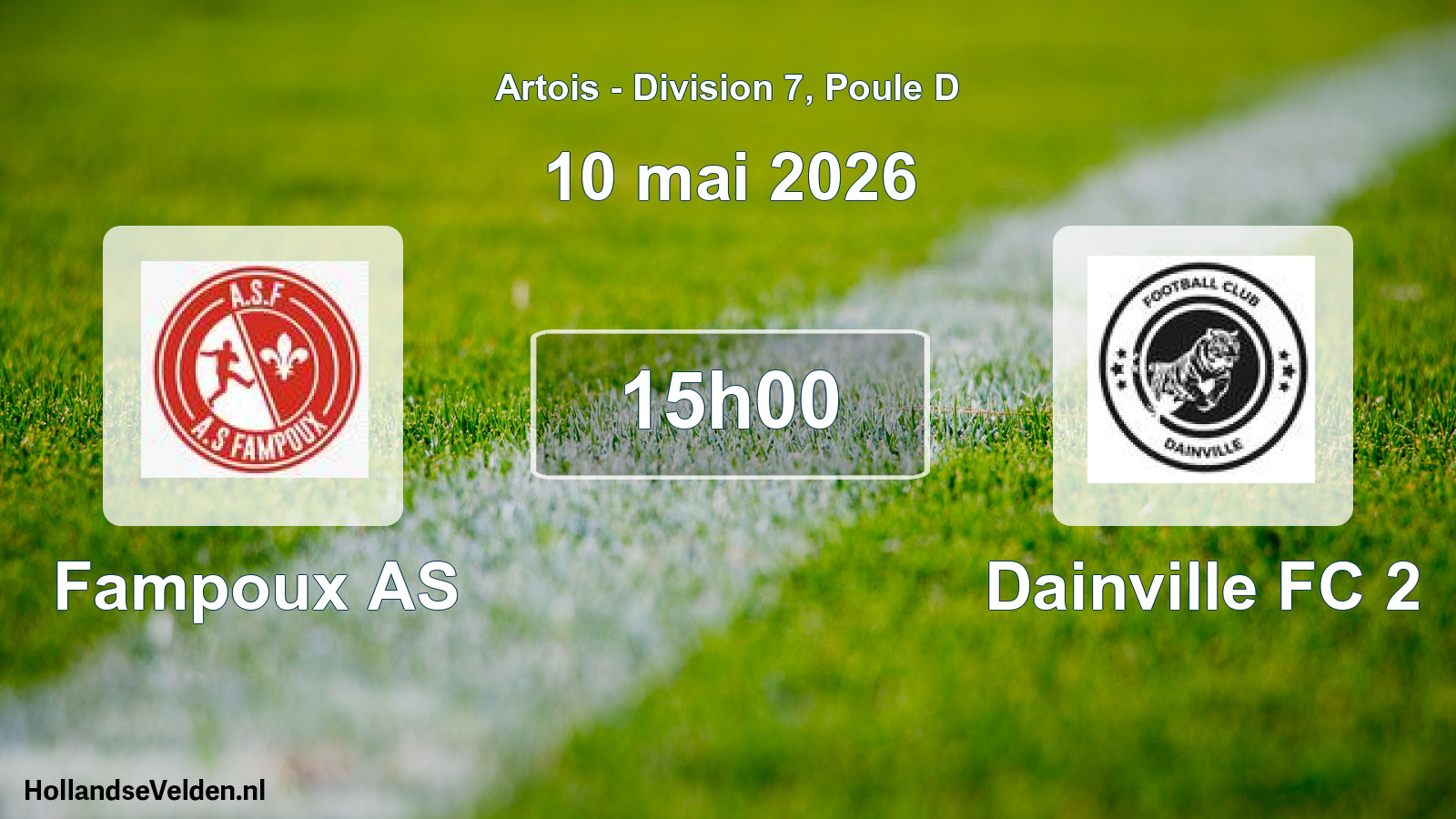 Geplande wedstrijd: Fampoux AS - Dainville FC 2 (10 mei 2026)