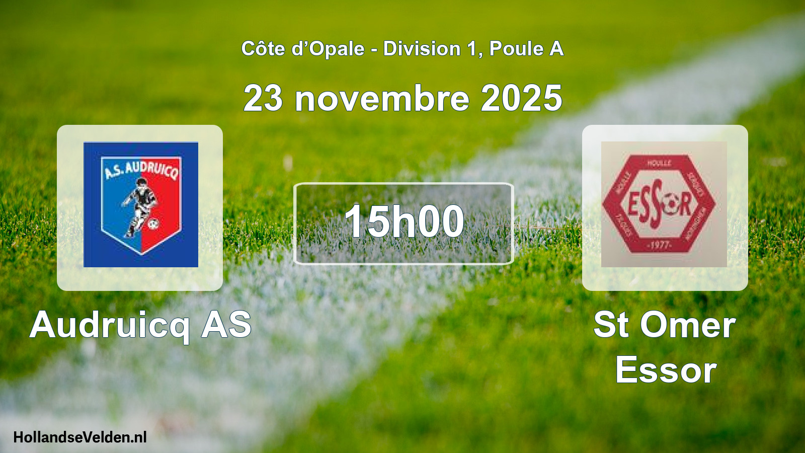 Scheduled Match: Audruicq AS - St Omer Essor (23 November 2025)