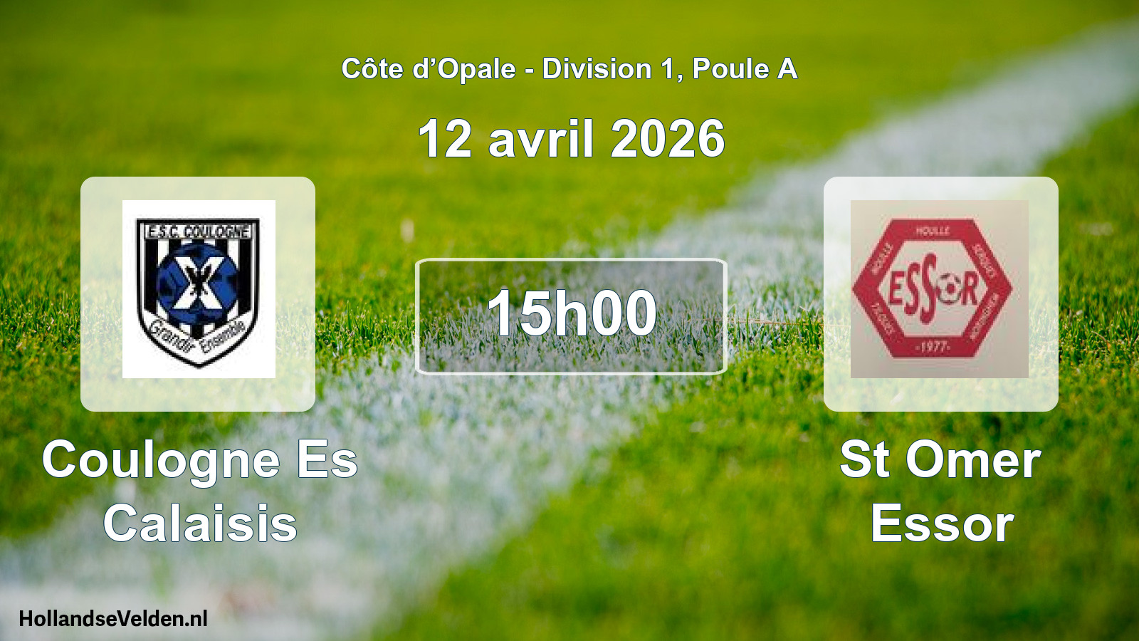 Match programmé: Coulogne Es Calaisis - St Omer Essor (12 avril 2026)