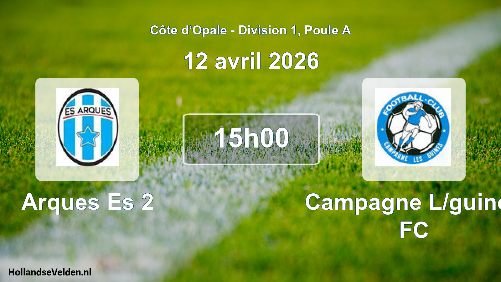 Scheduled Match: Arques Es 2 - Campagne L/guines FC (12 April 2026)
