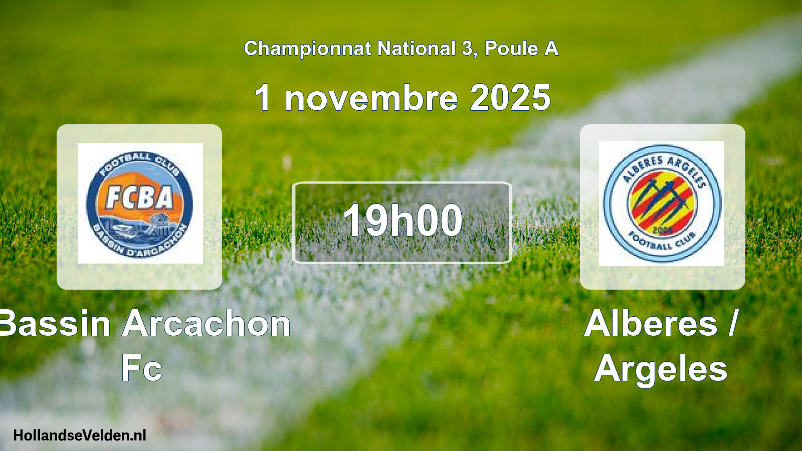 Geplande wedstrijd: Bassin Arcachon Fc - Alberes / Argeles (1 november 2025)