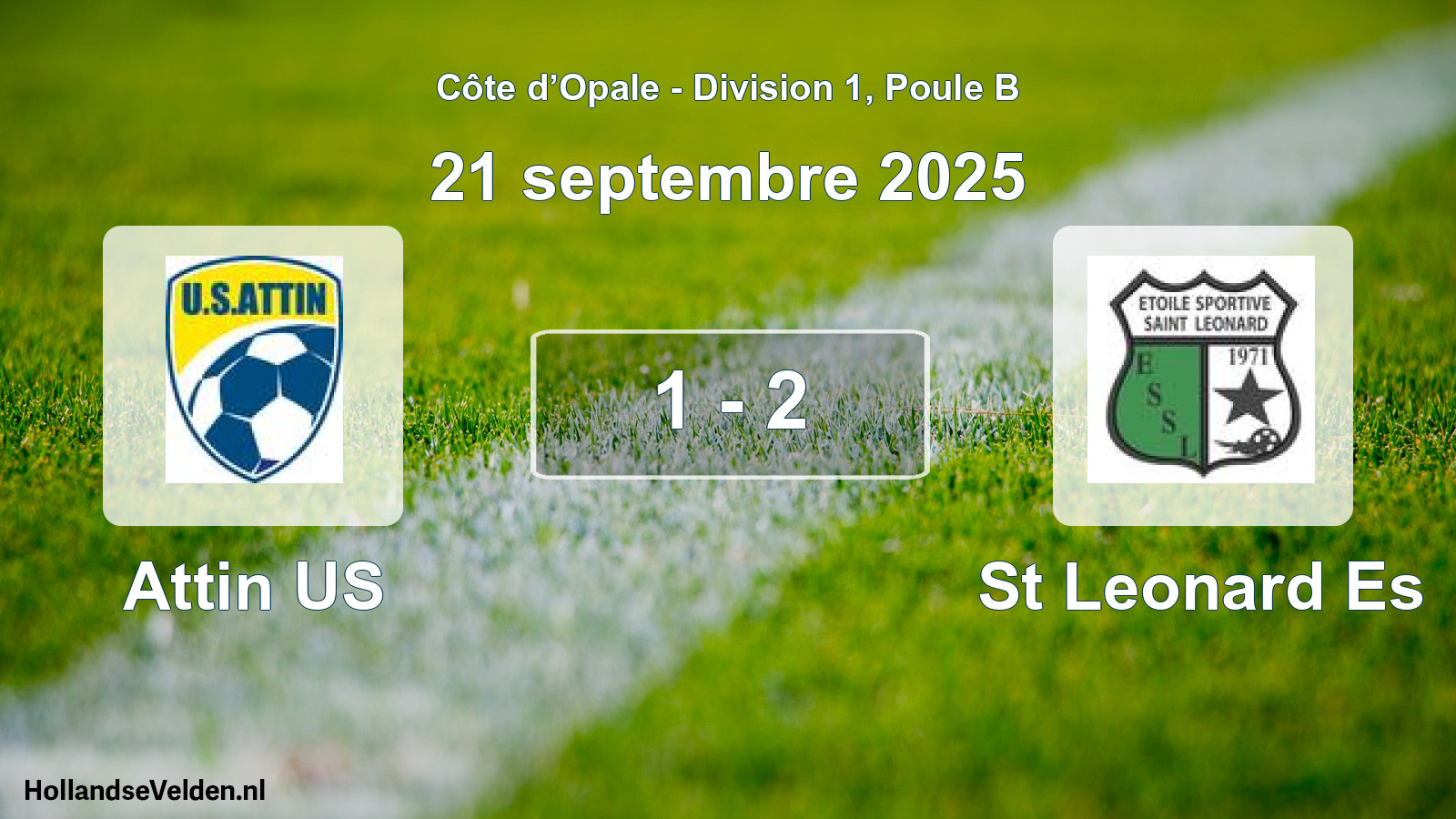 Match joué: Attin US - St Leonard Es 1 - 2 (21 septembre 2025)
