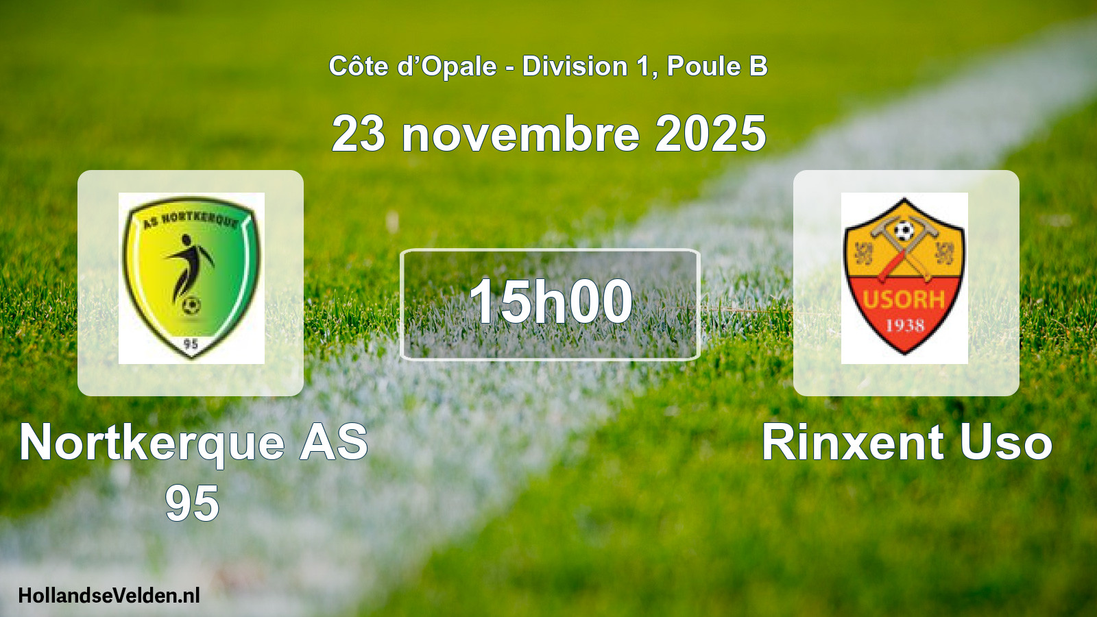 Scheduled Match: Nortkerque AS 95 - Rinxent Uso (23 November 2025)