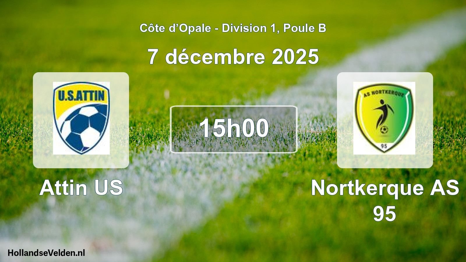 Geplande wedstrijd: Attin US - Nortkerque AS 95 (7 december 2025)