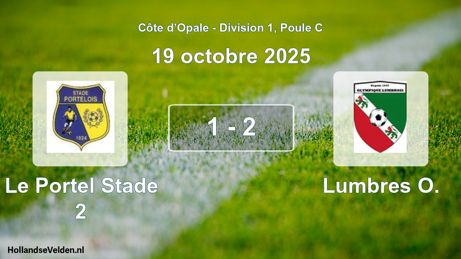 Match joué: Le Portel Stade 2 - Lumbres O. 1 - 2 (19 octobre 2025)