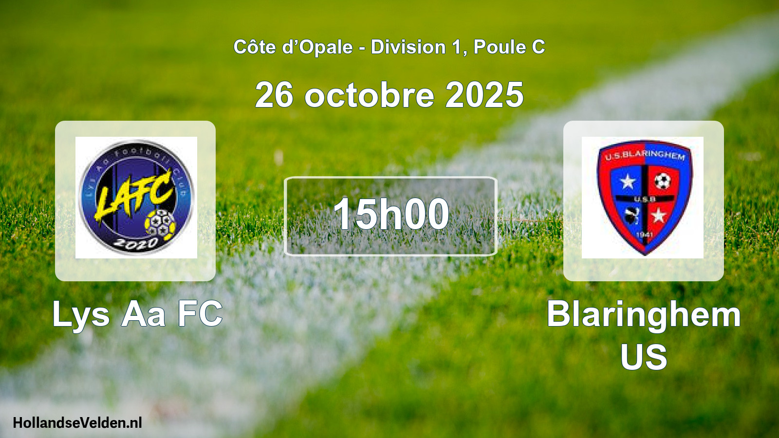 Scheduled Match: Lys Aa FC - Blaringhem US (26 October 2025)