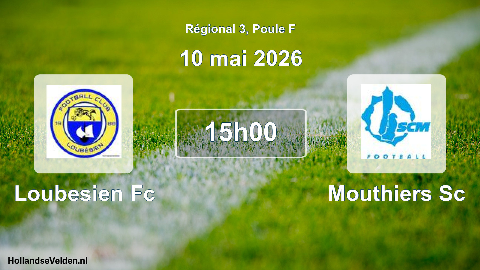 Geplande wedstrijd: Loubesien Fc - Mouthiers Sc (10 mei 2026)