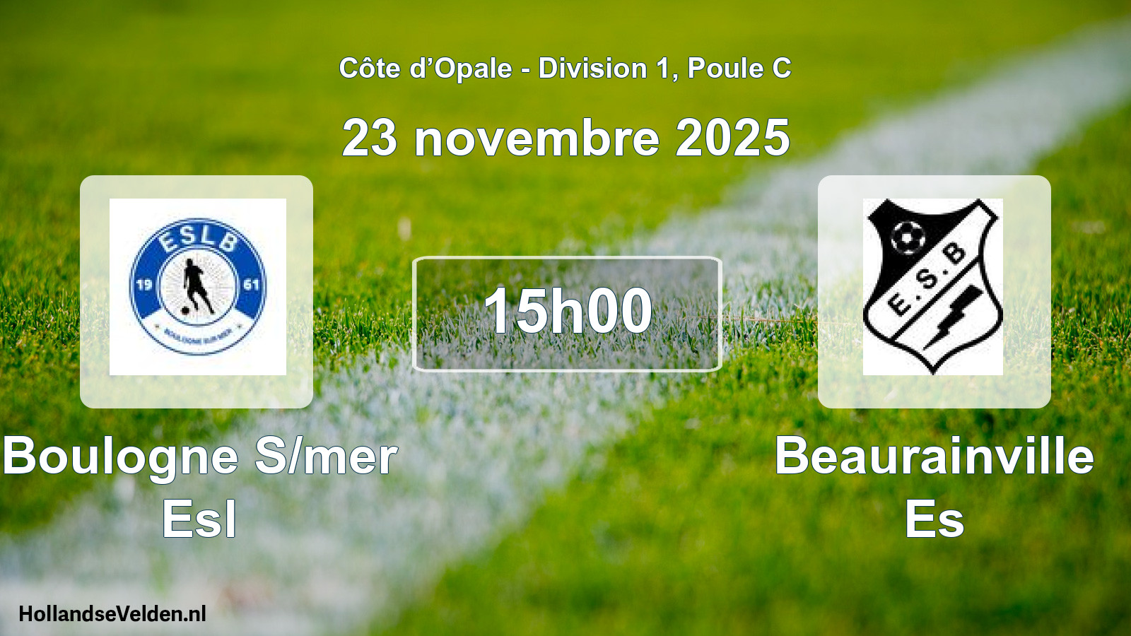 Scheduled Match: Boulogne S/mer Esl - Beaurainville Es (23 November 2025)