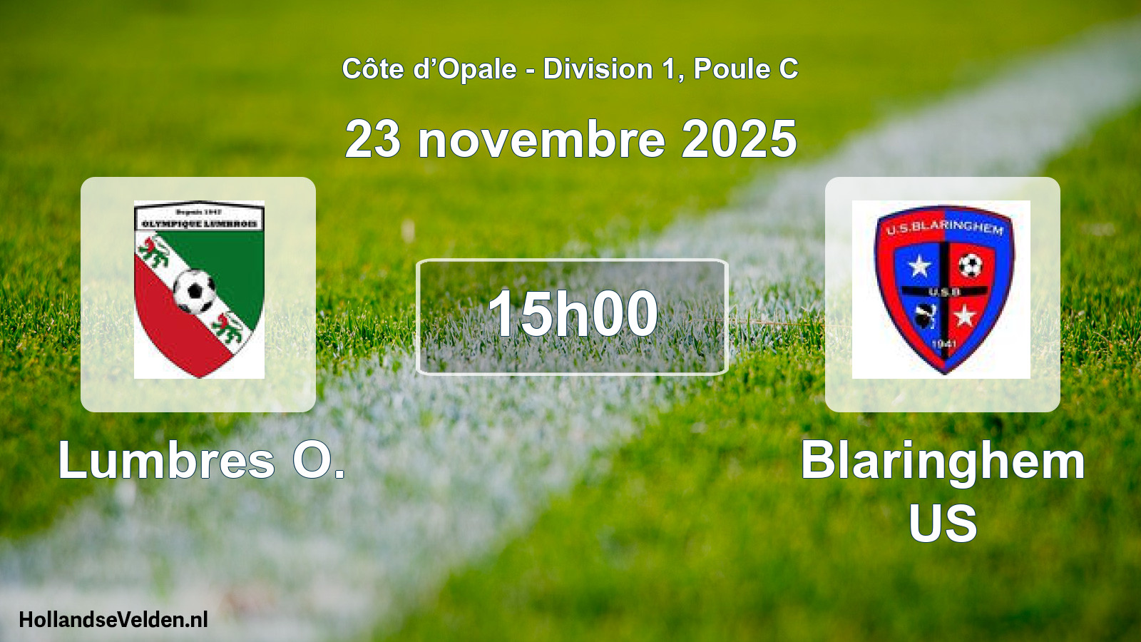 Scheduled Match: Lumbres O. - Blaringhem US (23 November 2025)