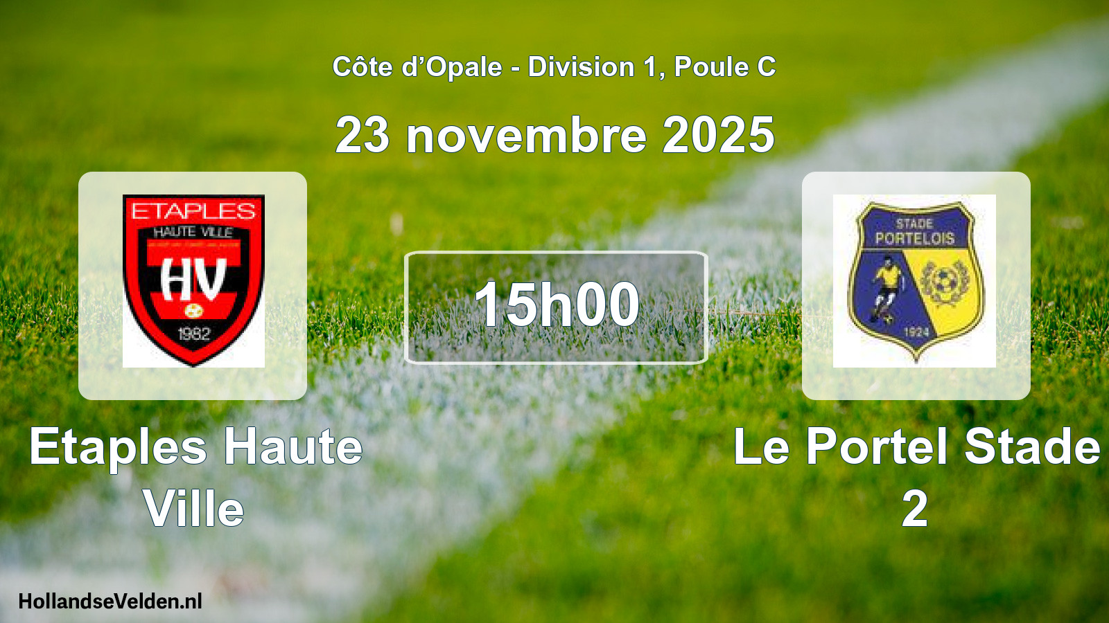 Scheduled Match: Etaples Haute Ville - Le Portel Stade 2 (23 November 2025)