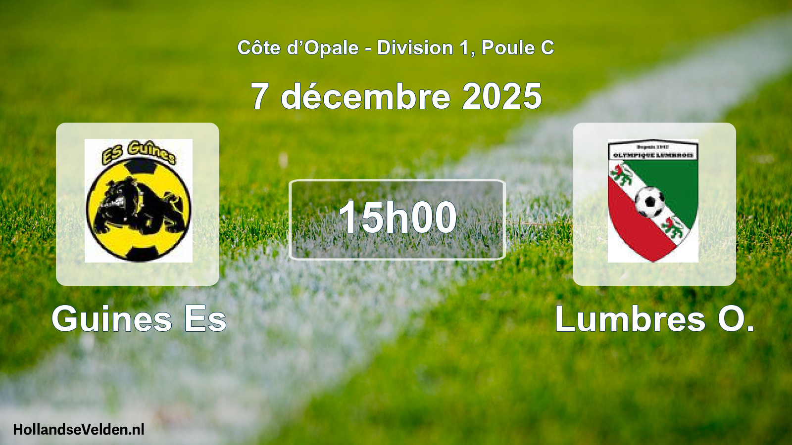 Scheduled Match: Guines Es - Lumbres O. (7 December 2025)
