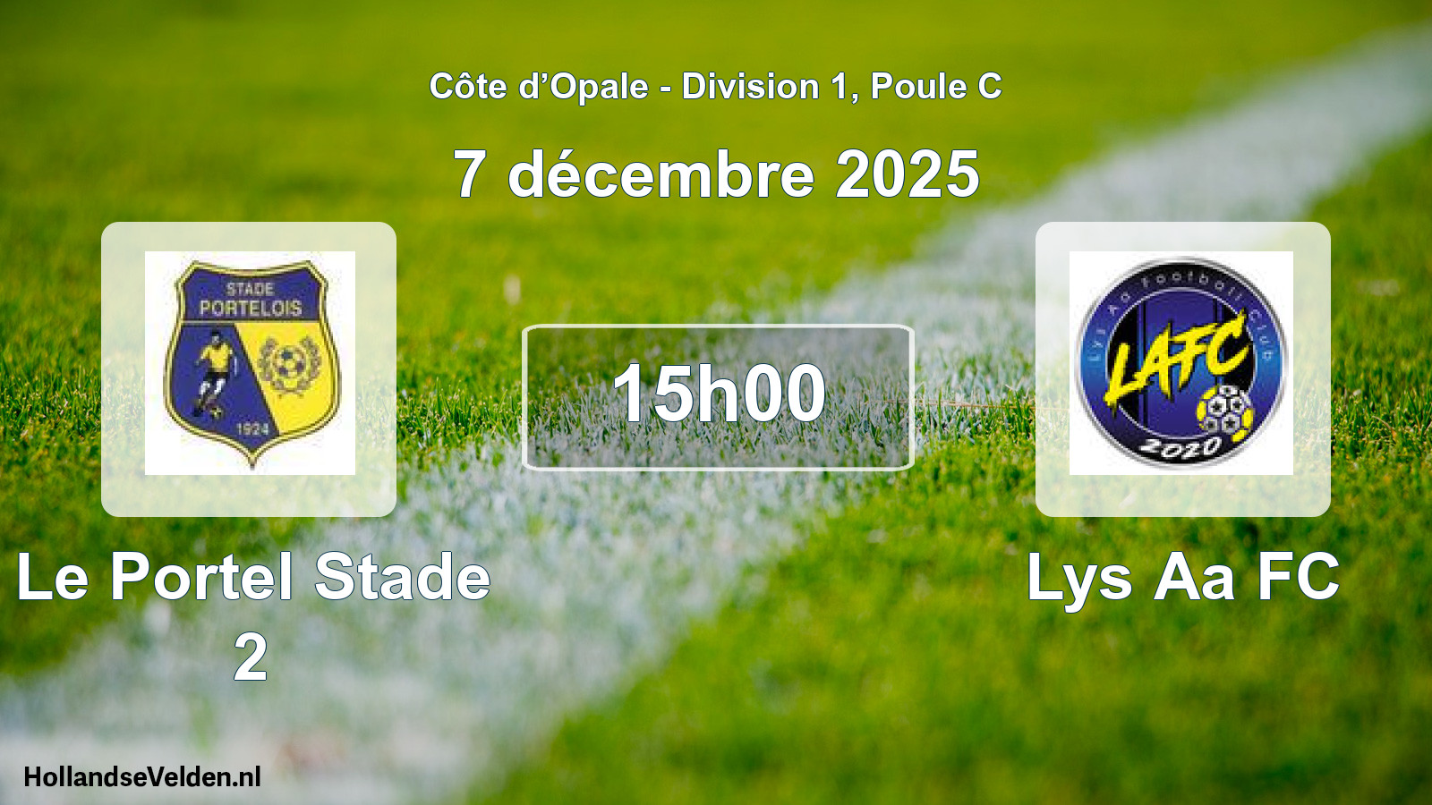 Geplande wedstrijd: Le Portel Stade 2 - Lys Aa FC (7 december 2025)