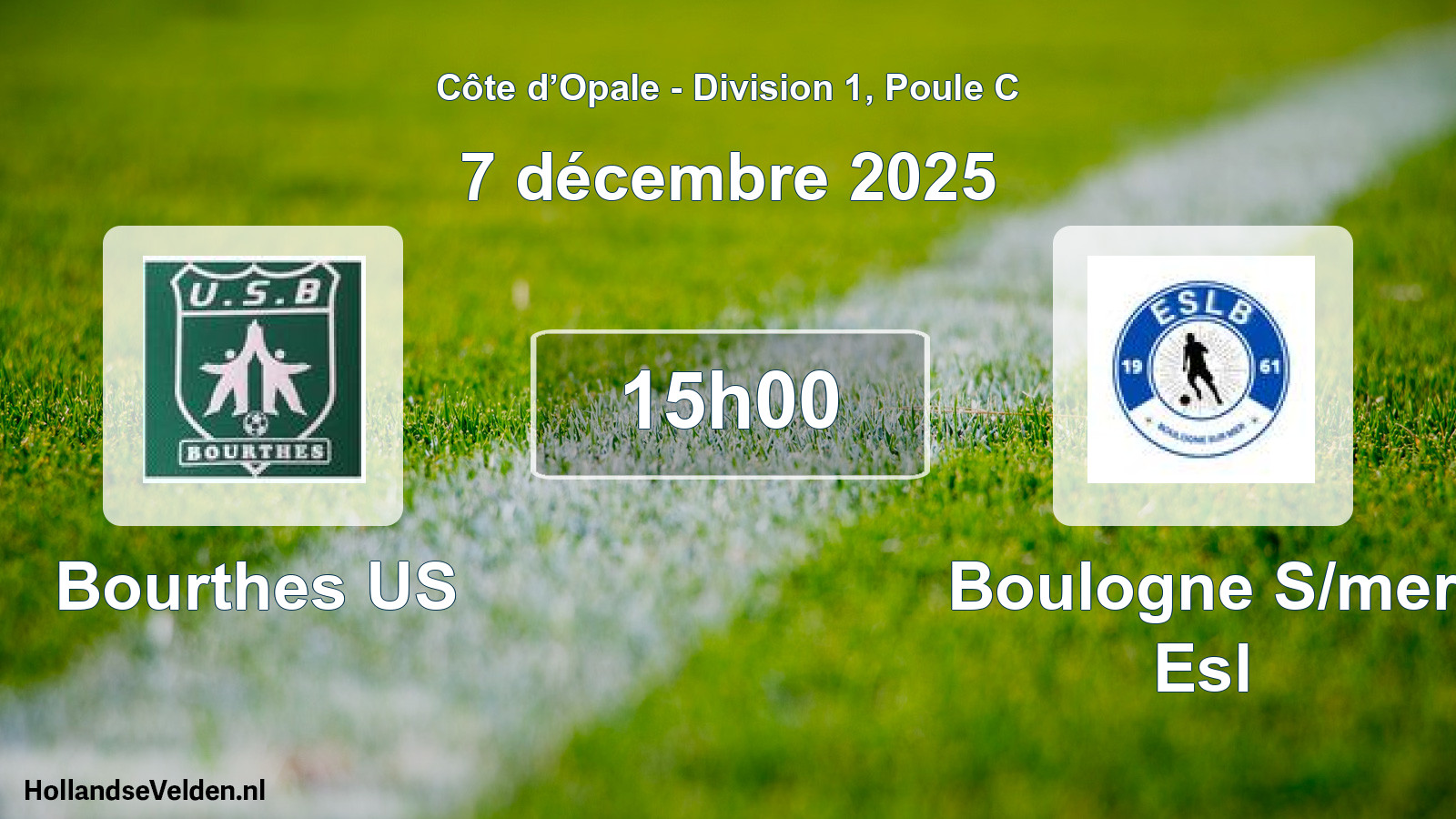 Scheduled Match: Bourthes US - Boulogne S/mer Esl (7 December 2025)