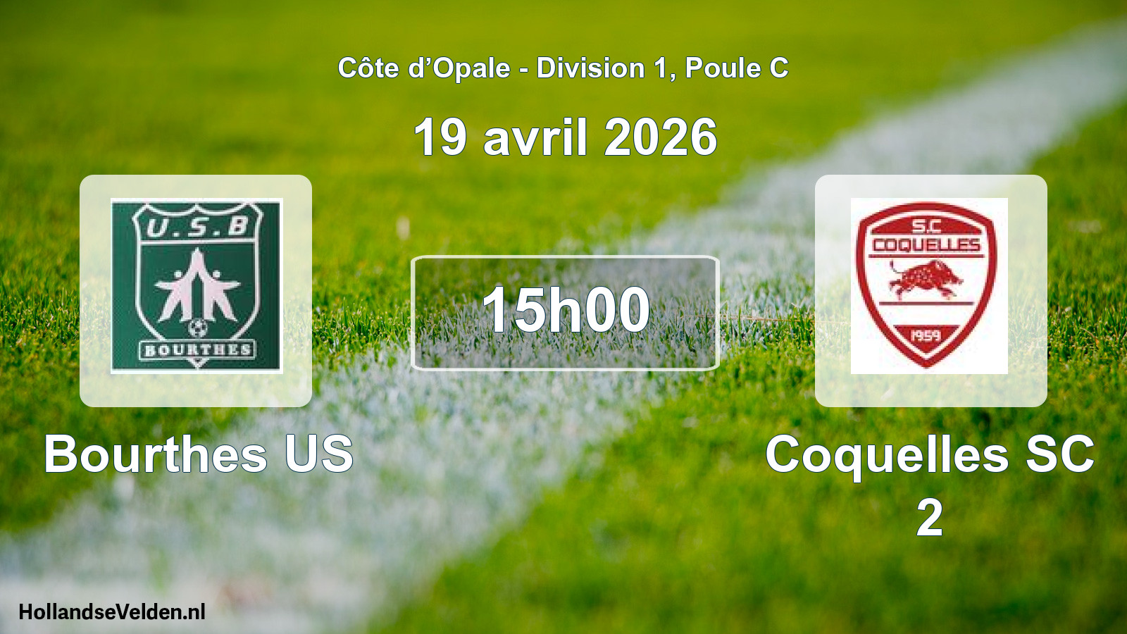 Scheduled Match: Bourthes US - Coquelles SC 2 (19 April 2026)