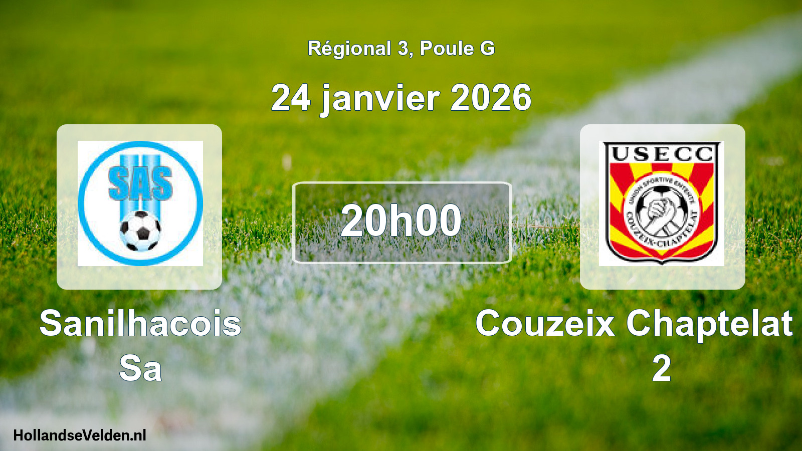 Geplande wedstrijd: Sanilhacois Sa - Couzeix Chaptelat Us 2 (24 janvier 2026)