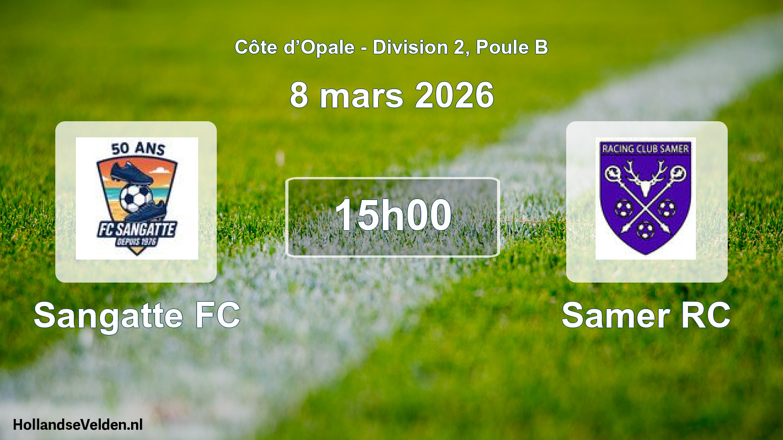 Scheduled Match: Sangatte FC - Samer RC (8 March 2026)