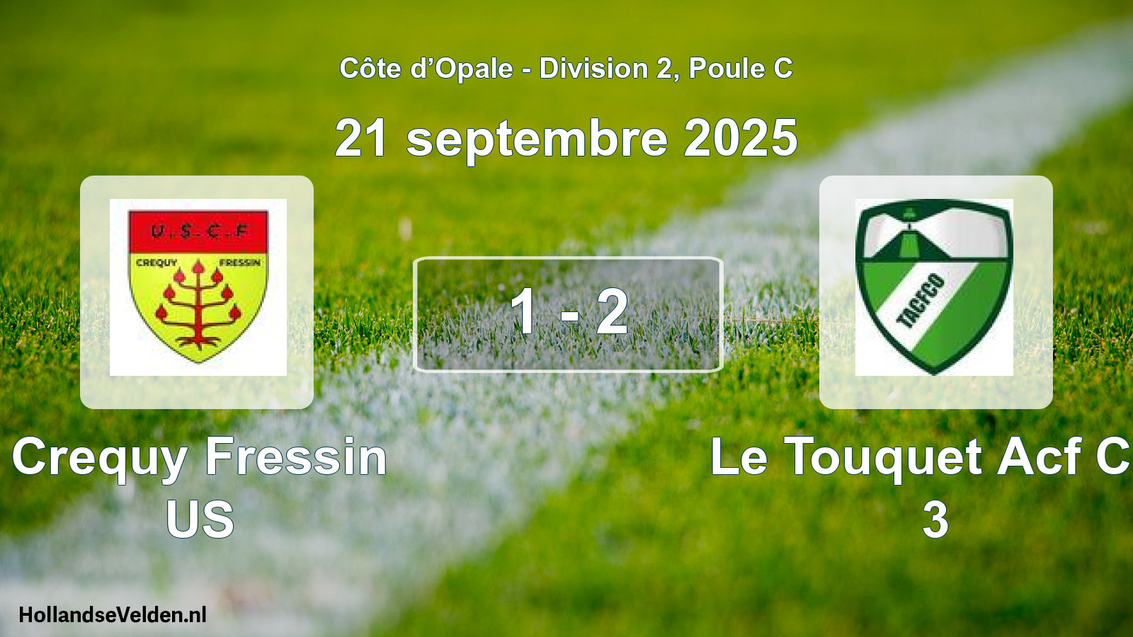 Match joué: Crequy Fressin US - Le Touquet Acf Co 3 1 - 2 (21 septembre 2025)