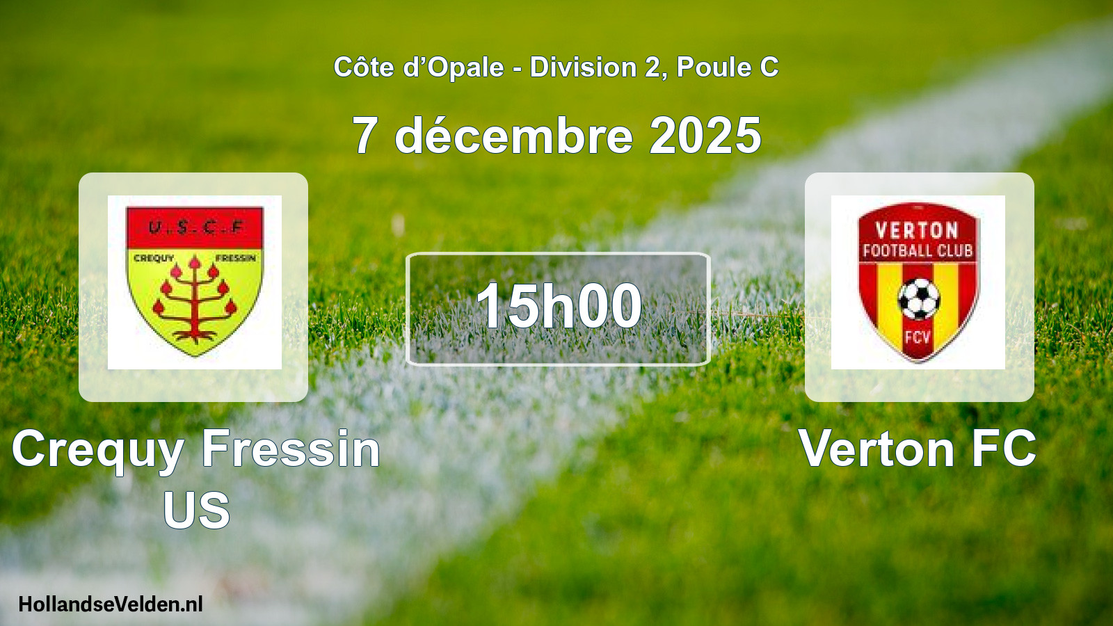 Scheduled Match: Crequy Fressin US - Verton FC (7 December 2025)