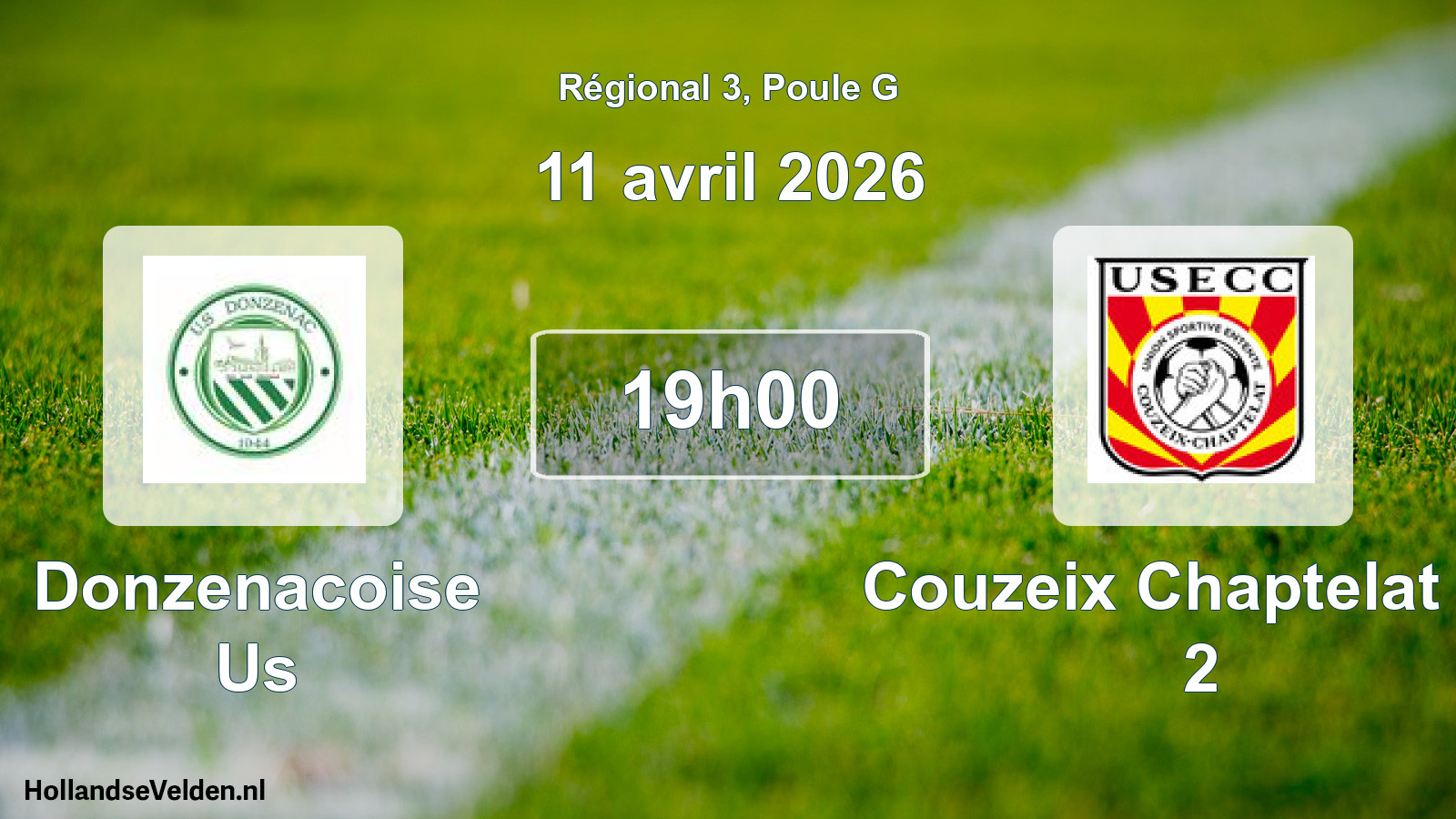 Scheduled Match: Donzenacoise Us - Couzeix Chaptelat Us 2 (11 April 2026)