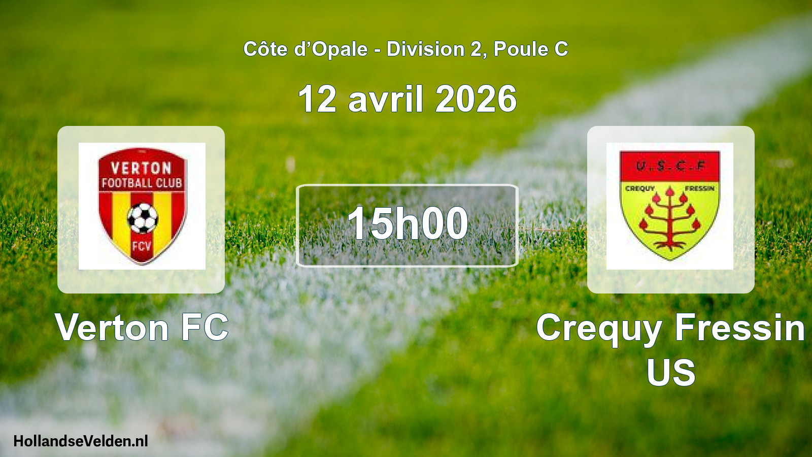 Scheduled Match: Verton FC - Crequy Fressin US (12 April 2026)