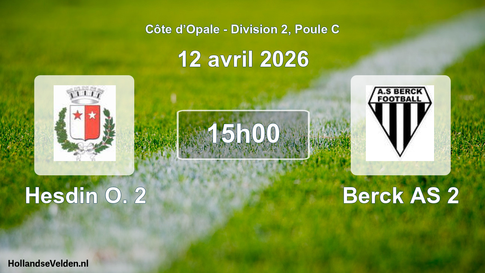 Scheduled Match: Hesdin O. 2 - Berck AS 2 (12 April 2026)