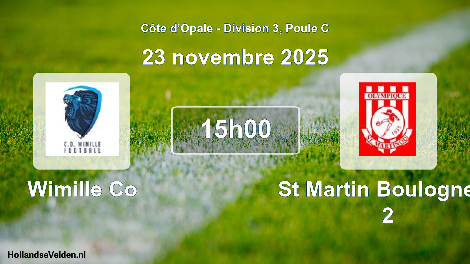 Scheduled Match: Wimille Co - St Martin Boulogne O 2 (23 November 2025)