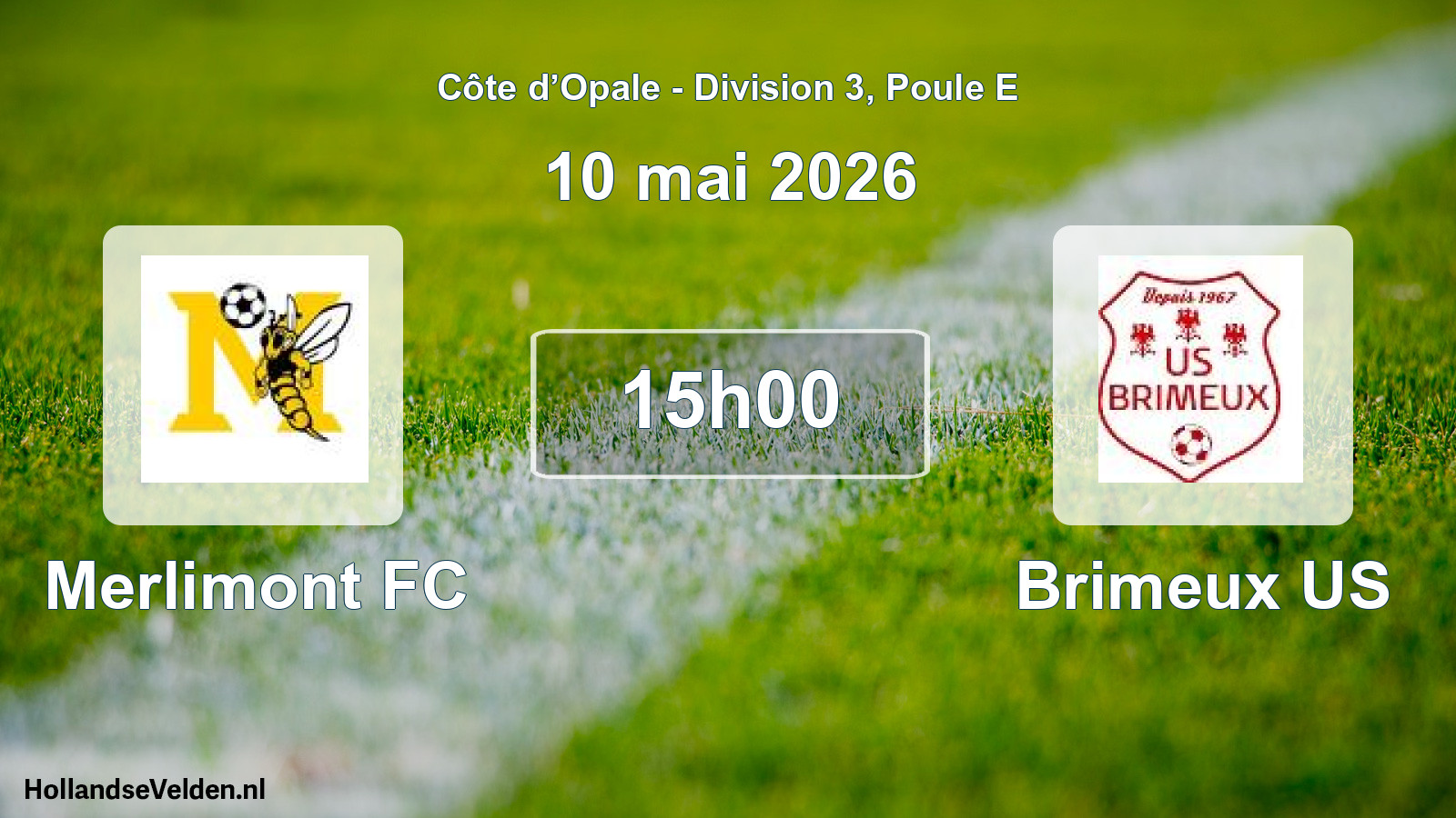 Match programmé: Merlimont FC - Brimeux US (10 mai 2026)