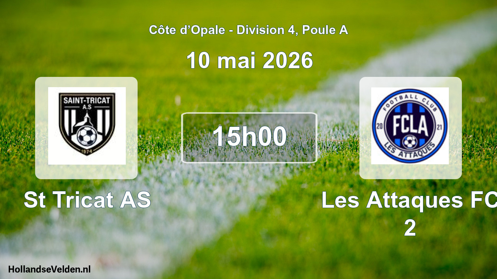 Match programmé: St Tricat AS - Les Attaques FC 2 (10 mai 2026)