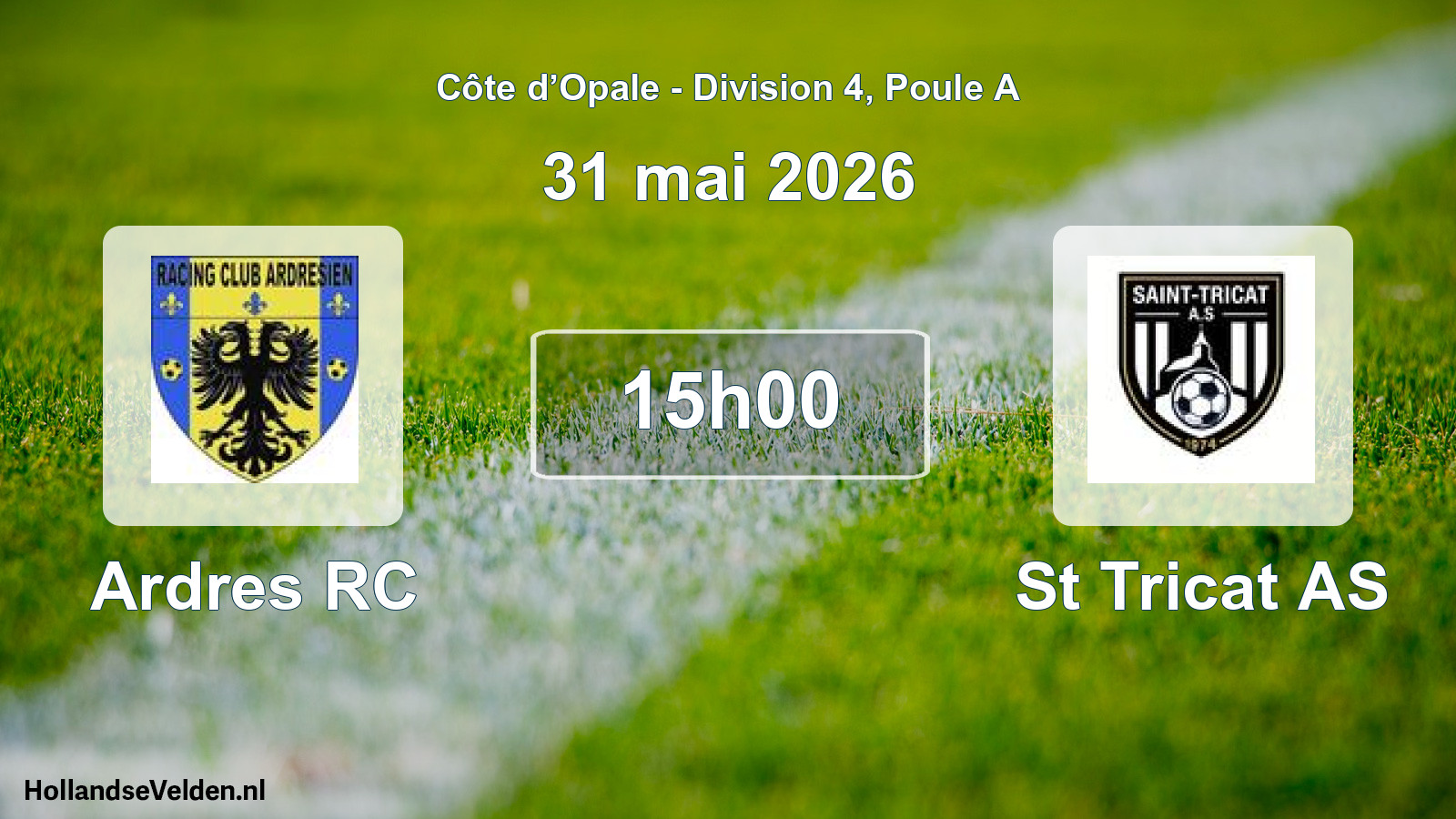 Scheduled Match: Ardres RC - St Tricat AS (31 May 2026)