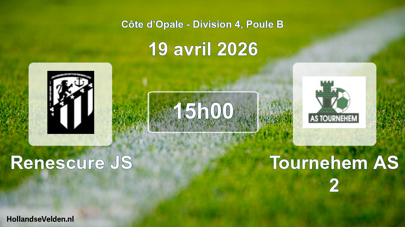 Scheduled Match: Renescure JS - Tournehem AS 2 (19 April 2026)