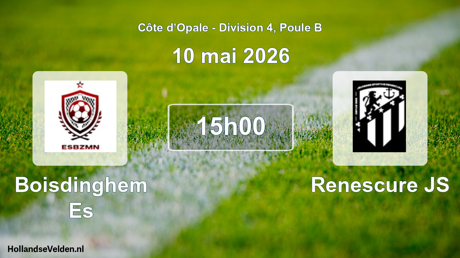 Match programmé: Boisdinghem Es - Renescure JS (10 mai 2026)