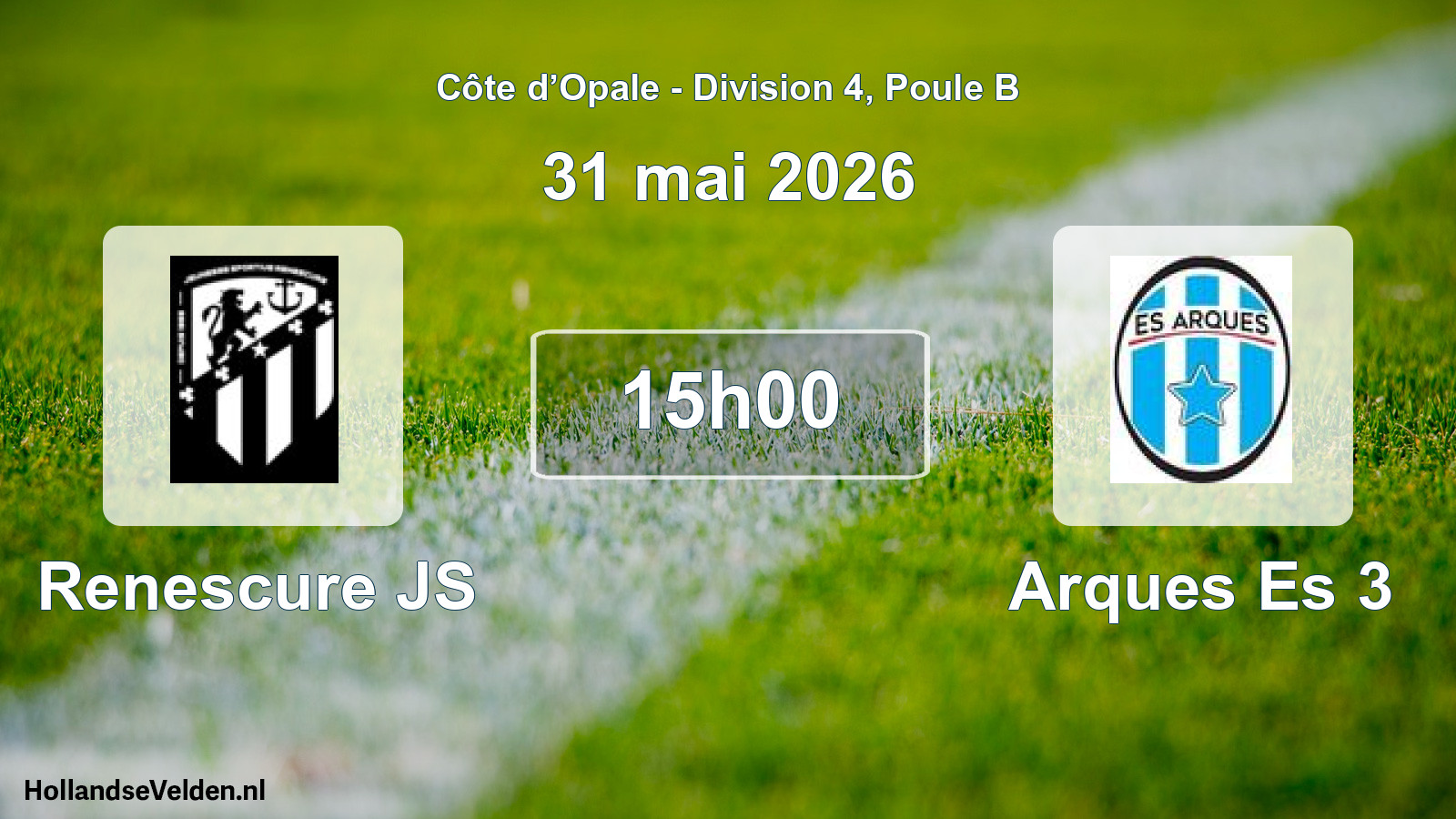 Scheduled Match: Renescure JS - Arques Es 3 (31 May 2026)