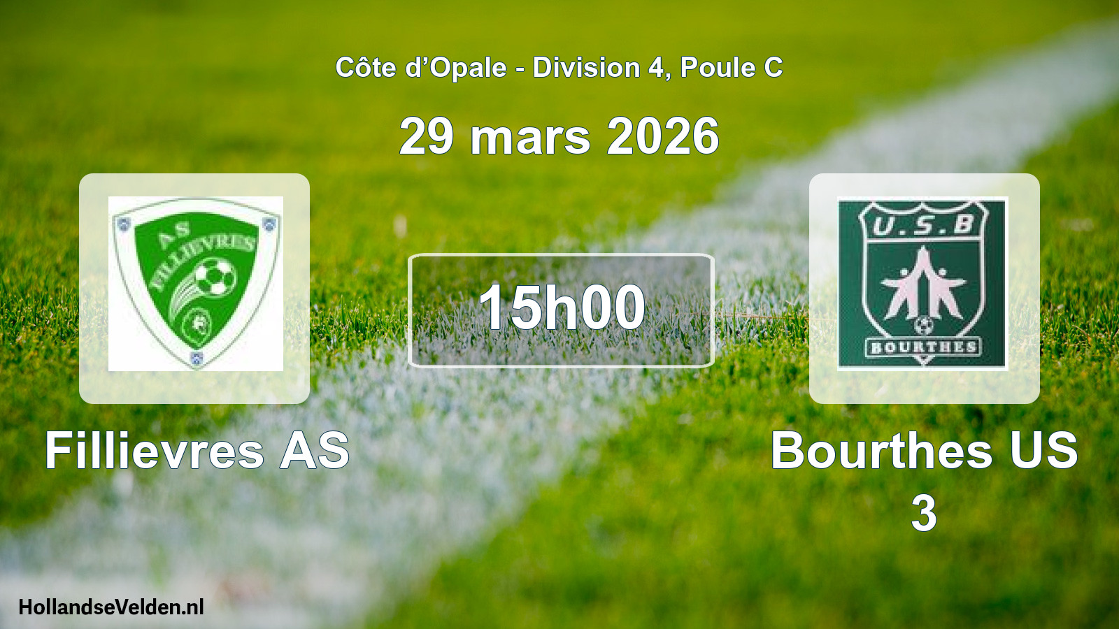 Scheduled Match: Fillievres AS - Bourthes US 3 (29 March 2026)