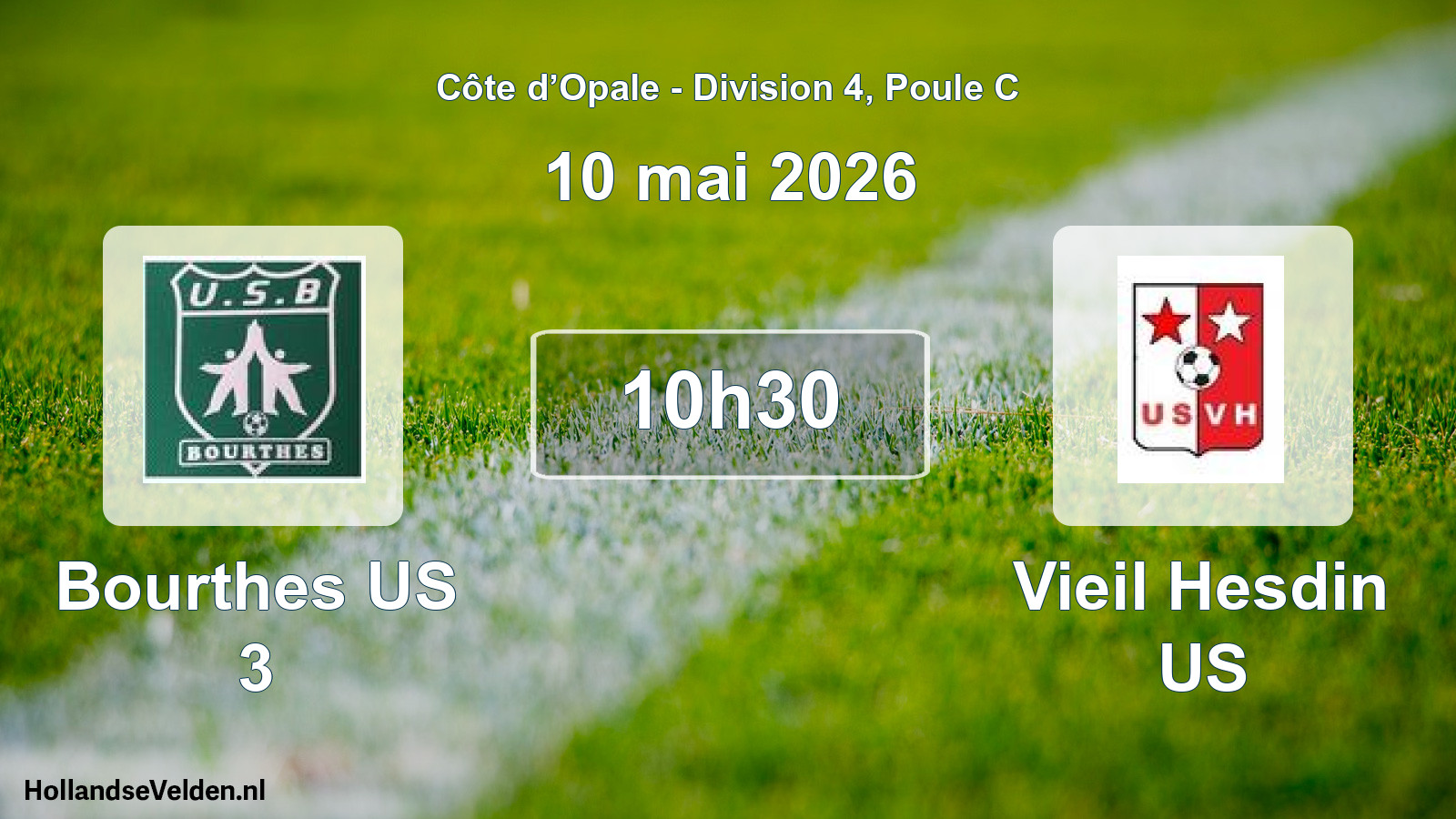 Scheduled Match: Bourthes US 3 - Vieil Hesdin US (10 May 2026)