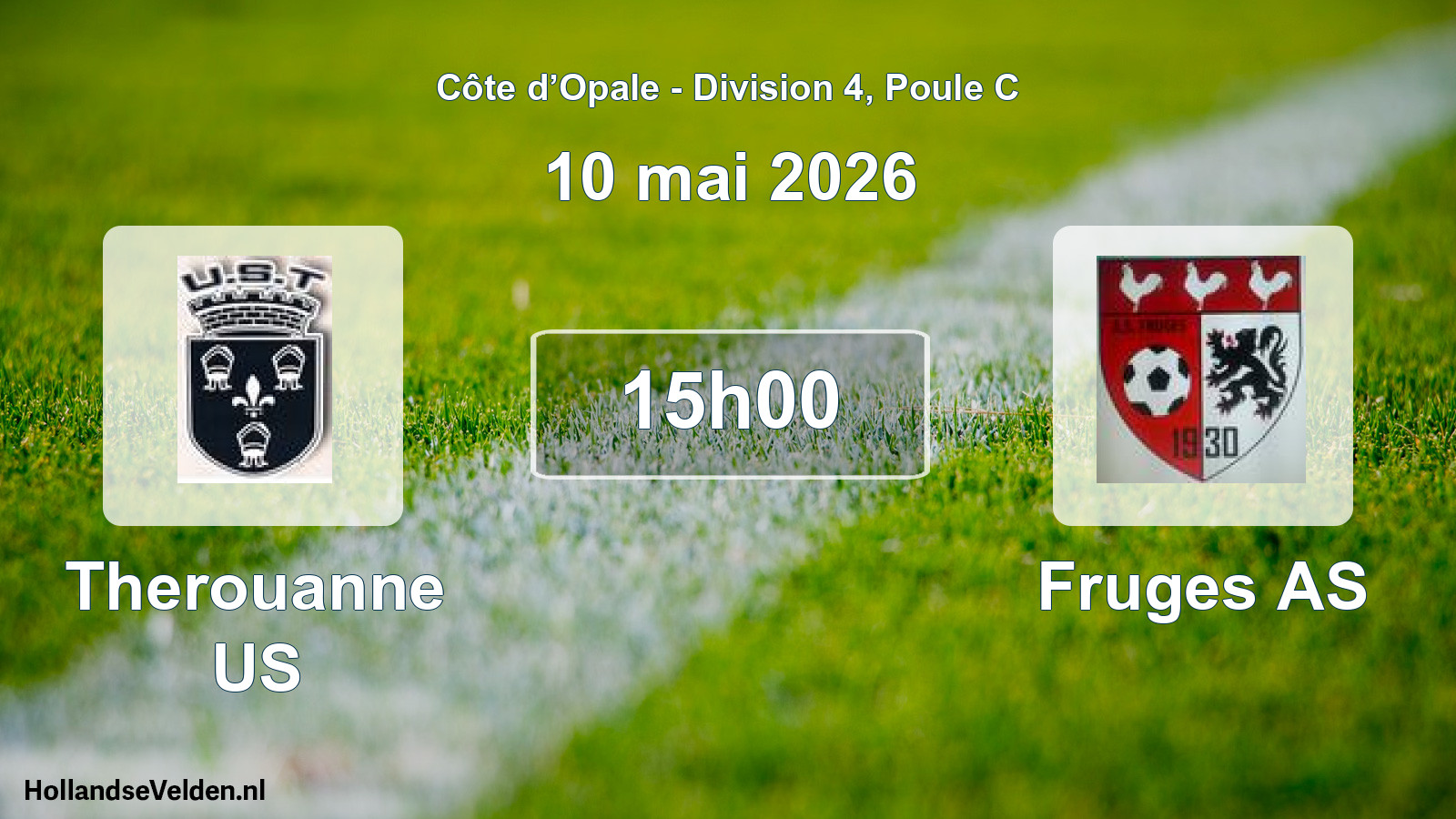 Match programmé: Therouanne US - Fruges AS (10 mai 2026)