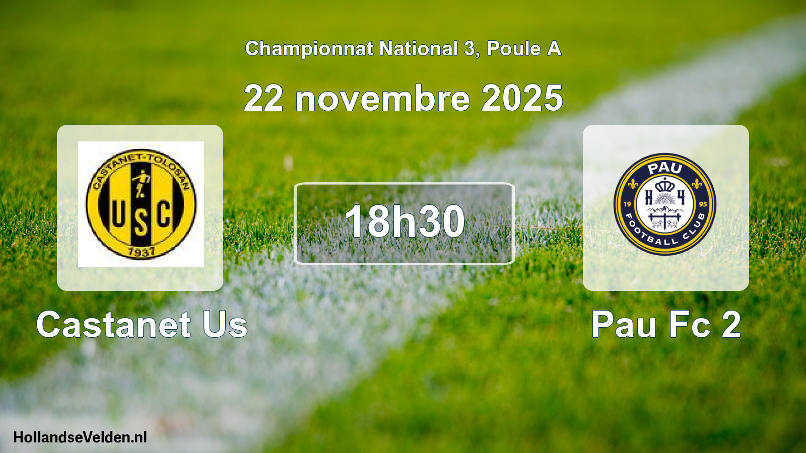 Scheduled Match: Castanet Us - Pau Fc 2 (22 November 2025)