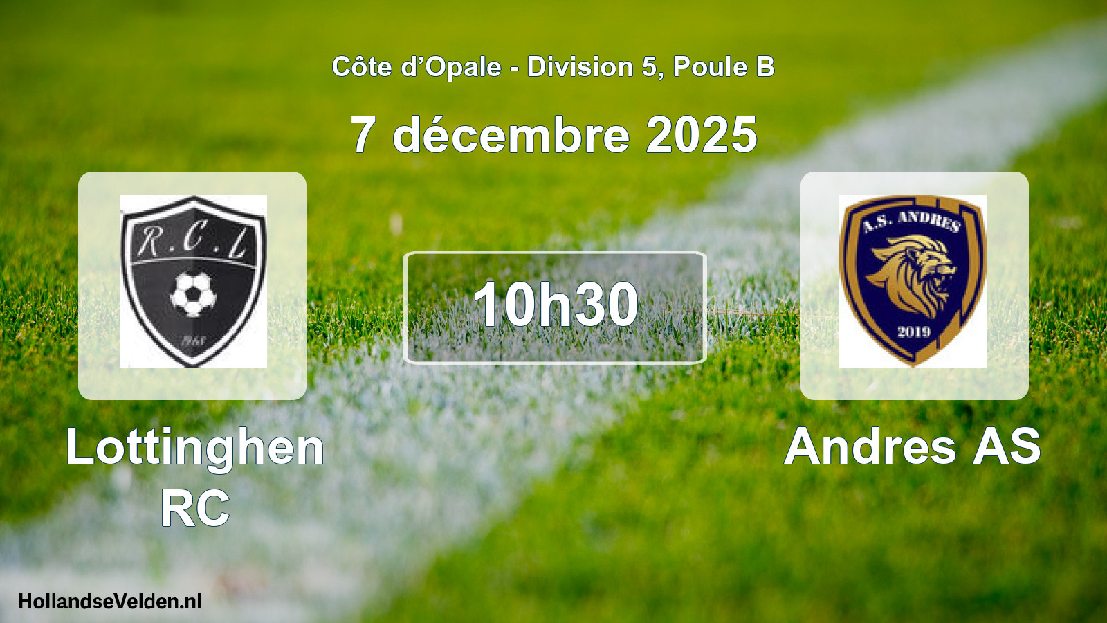 Geplande wedstrijd: Lottinghen RC - Andres AS (7 december 2025)