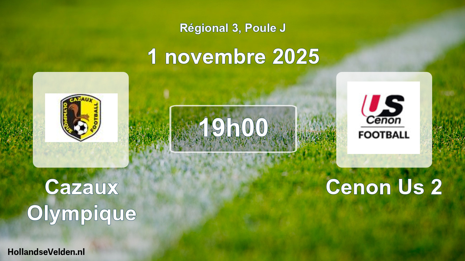 Geplande wedstrijd: Cazaux Olympique - Cenon Us 2 (1 november 2025)
