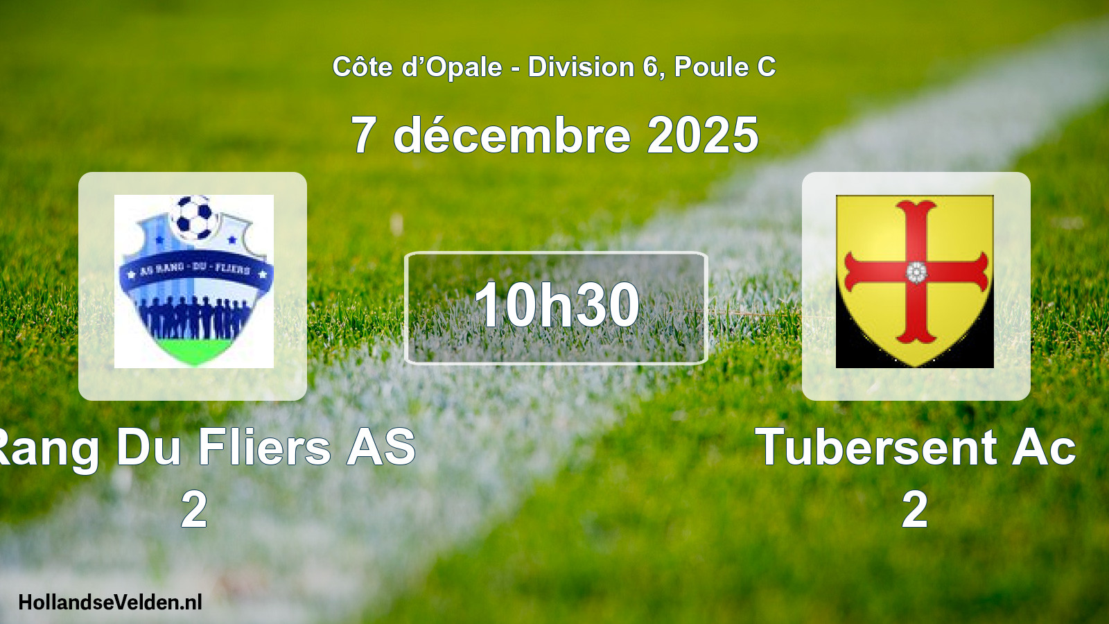 Scheduled Match: Rang Du Fliers AS 2 - Tubersent Ac 2 (7 December 2025)