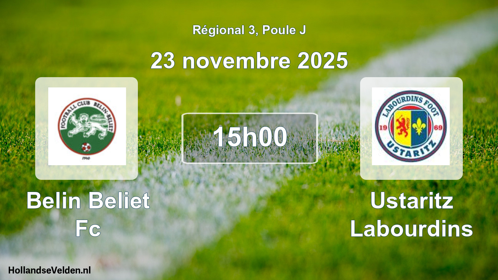 Geplande wedstrijd: Belin Beliet Fc - Ustaritz Labourdins (23 novembre 2025)