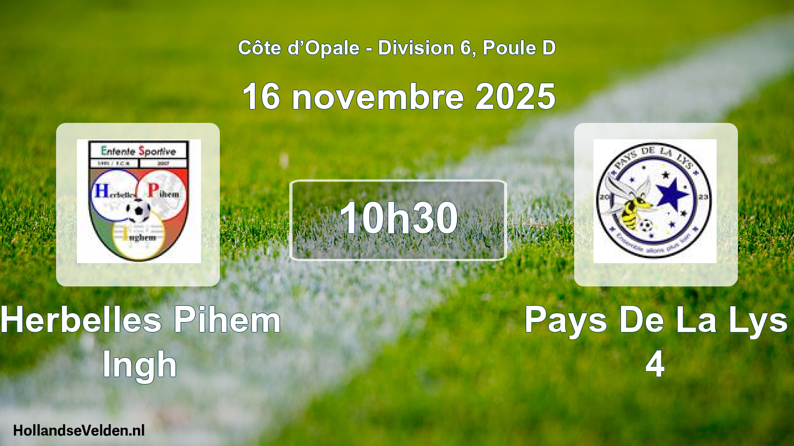 Scheduled Match: Herbelles Pihem Ingh - Pays De La Lys 4 (16 November 2025)