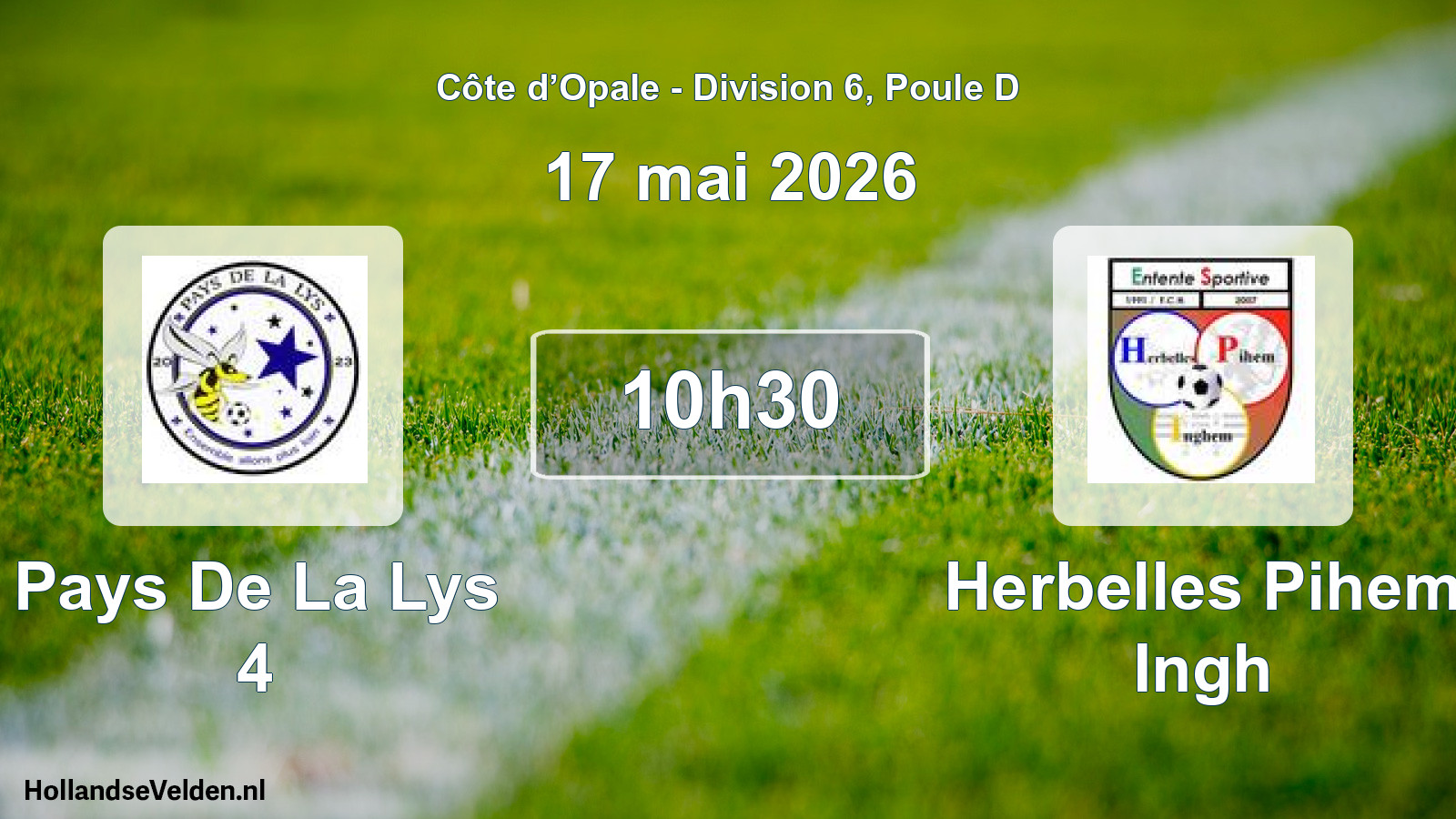 Match joué: Pays De La Lys 4 - Herbelles Pihem Ingh 2 - 1 (16 novembre 2025)