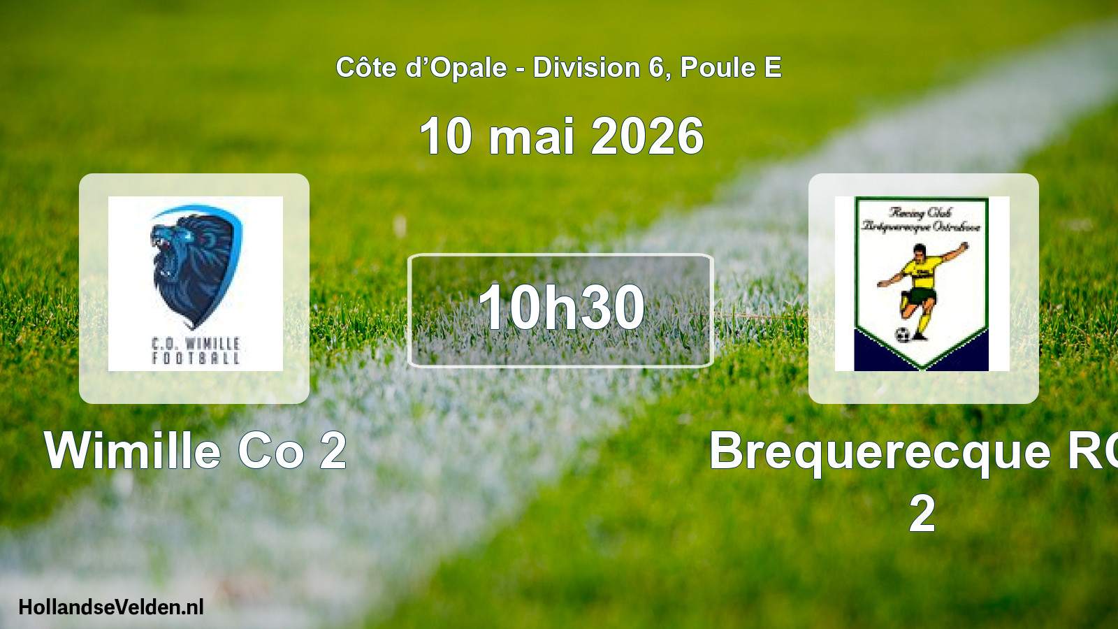 Scheduled Match: Wimille Co 2 - Brequerecque RC 2 (10 May 2026)