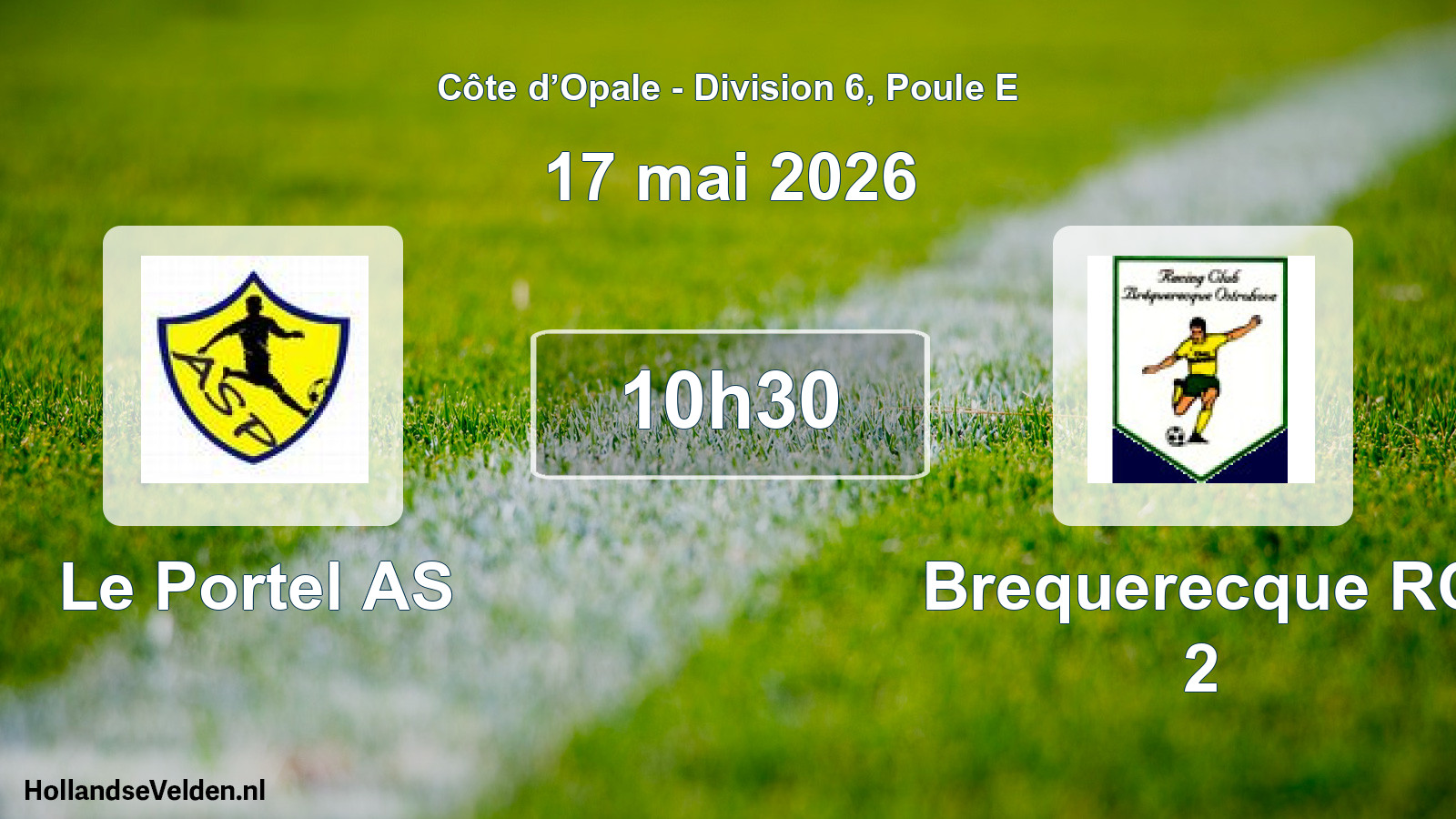 Geplande wedstrijd: Le Portel AS - Brequerecque RC 2 (17 mei 2026)