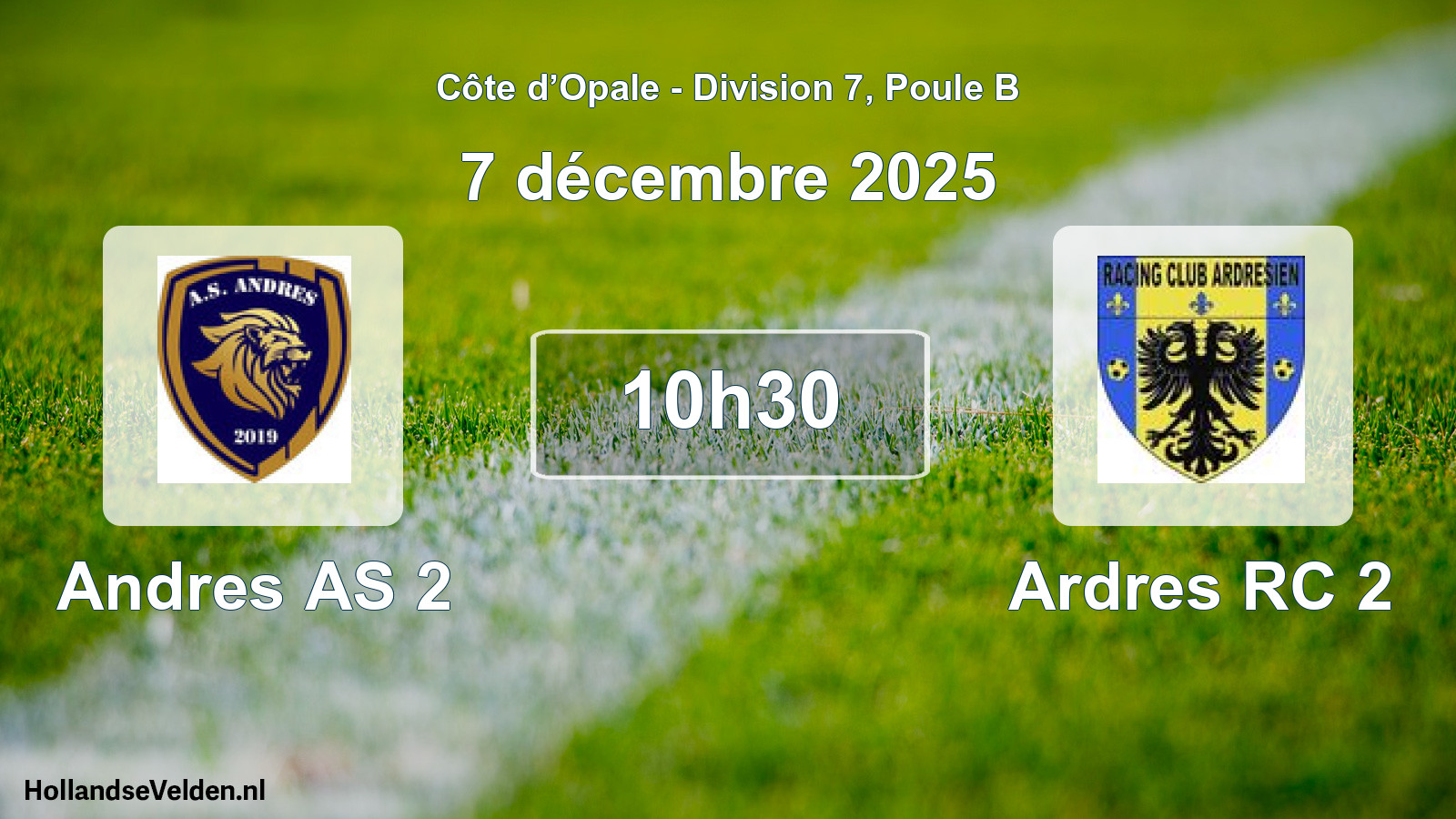 Scheduled Match: Andres AS 2 - Ardres RC 2 (7 December 2025)
