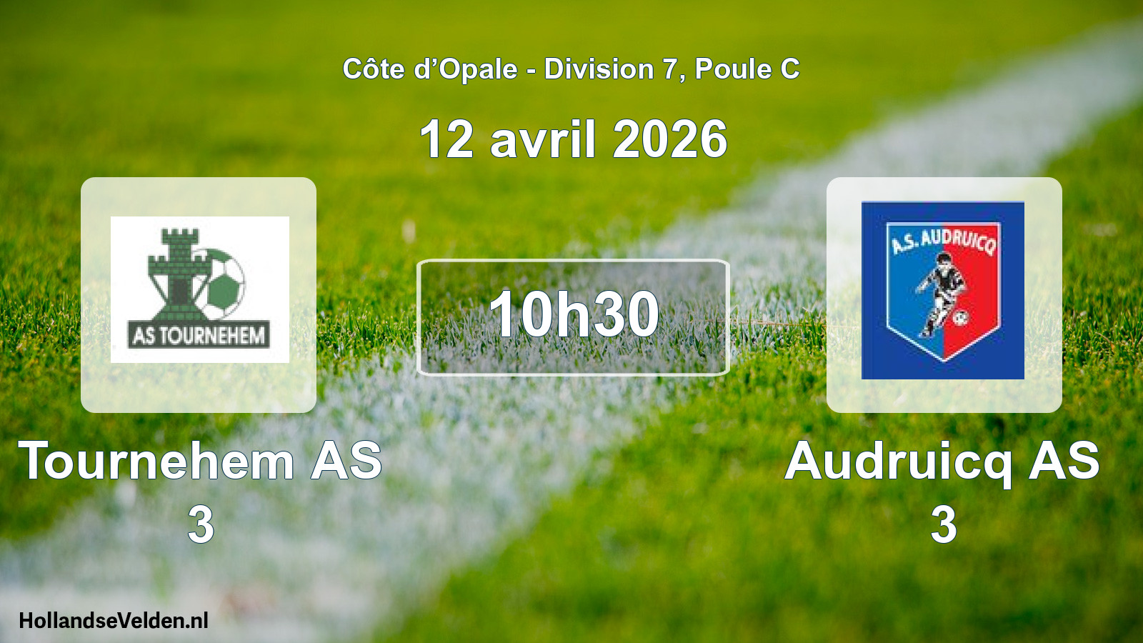 Scheduled Match: Tournehem AS 3 - Audruicq AS 3 (12 April 2026)