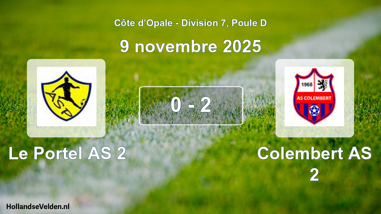Total number of matches played: Le Portel AS 2 - Colembert AS 2 0 - 2 (9 November 2025)